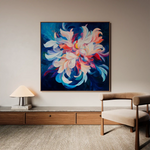 Floral Canvas Wall Art WAD1249-F 80 x 80 cm / Stretched on hidden frame