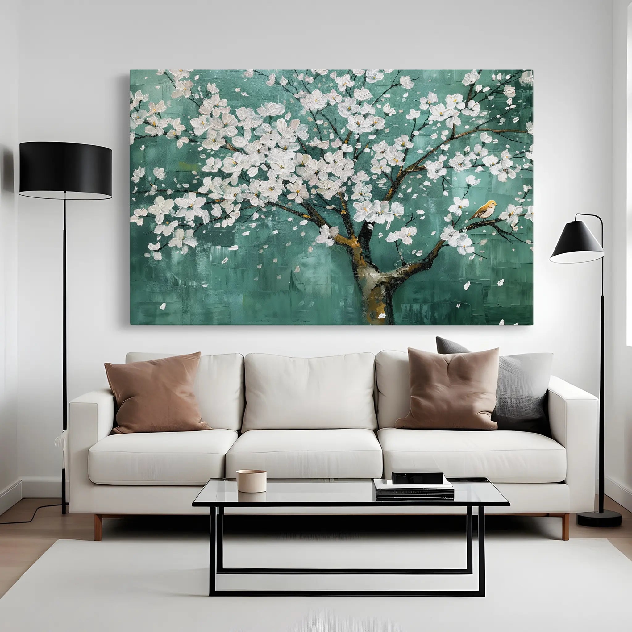 Floral Canvas Wall Art WAD125-F 90 x 60 cm / Stretched on hidden frame