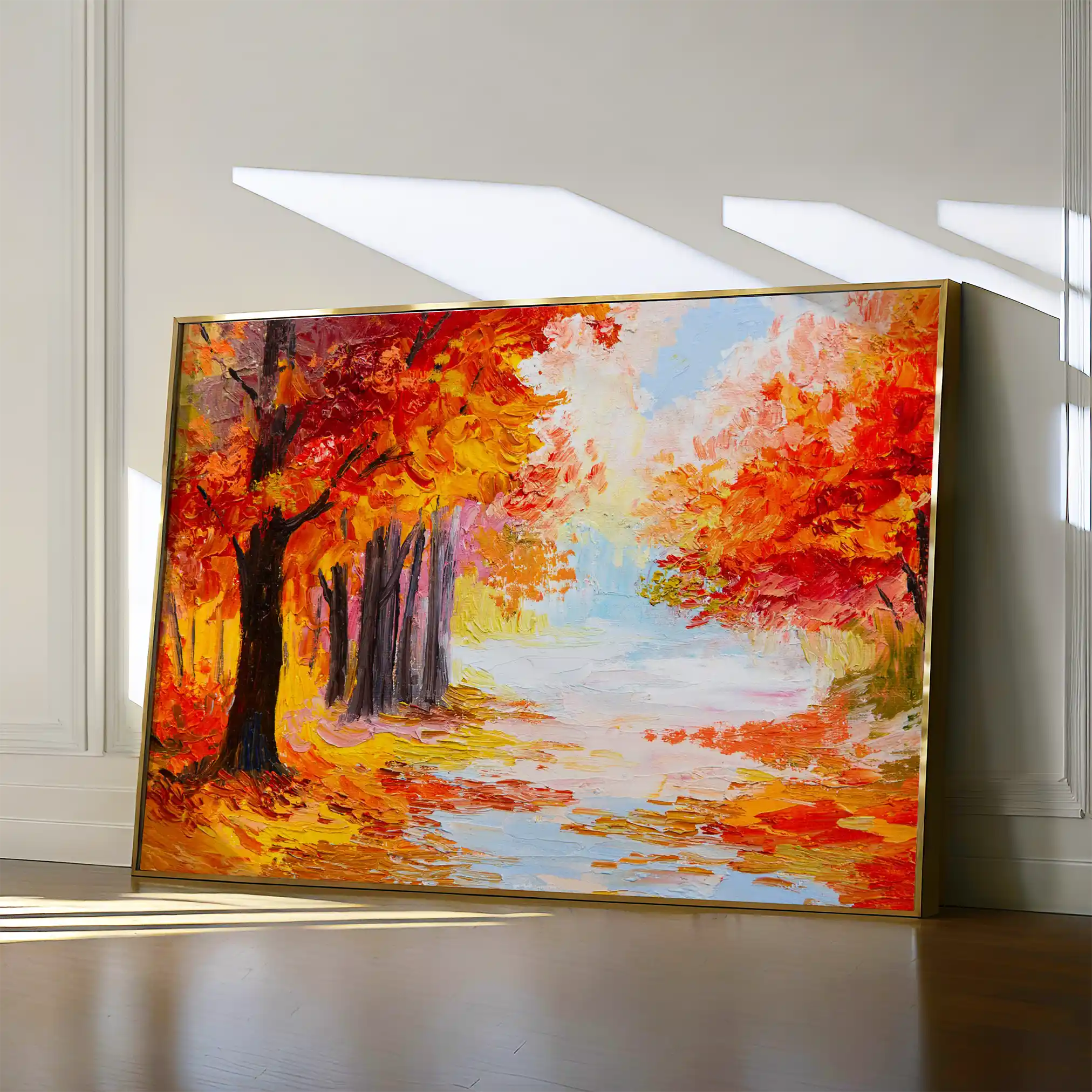 Landscape 125 Canvas Art 90 x 60 cm / Stretched on hidden frame