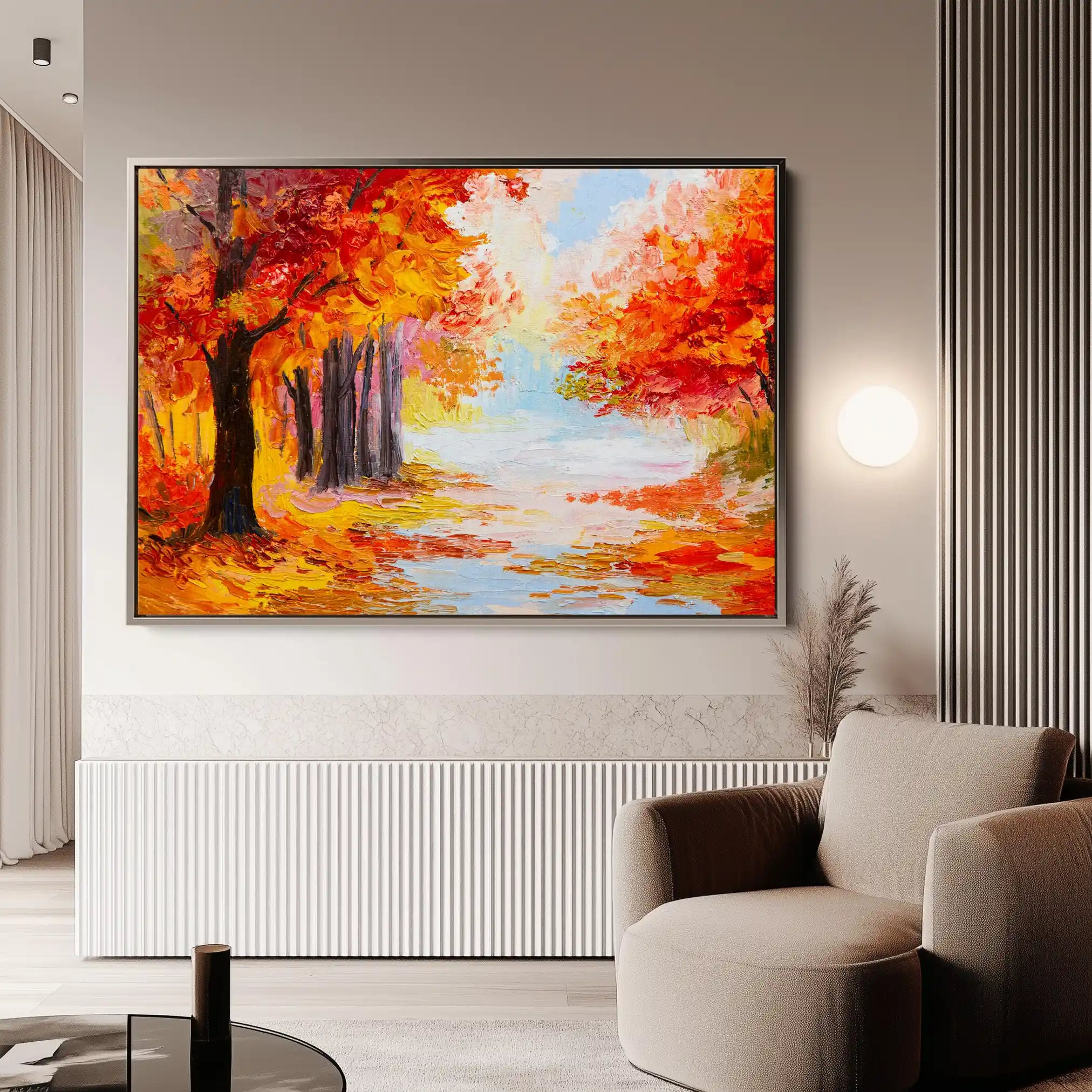 Landscape 125 Canvas Art 90 x 60 cm / Stretched on hidden frame