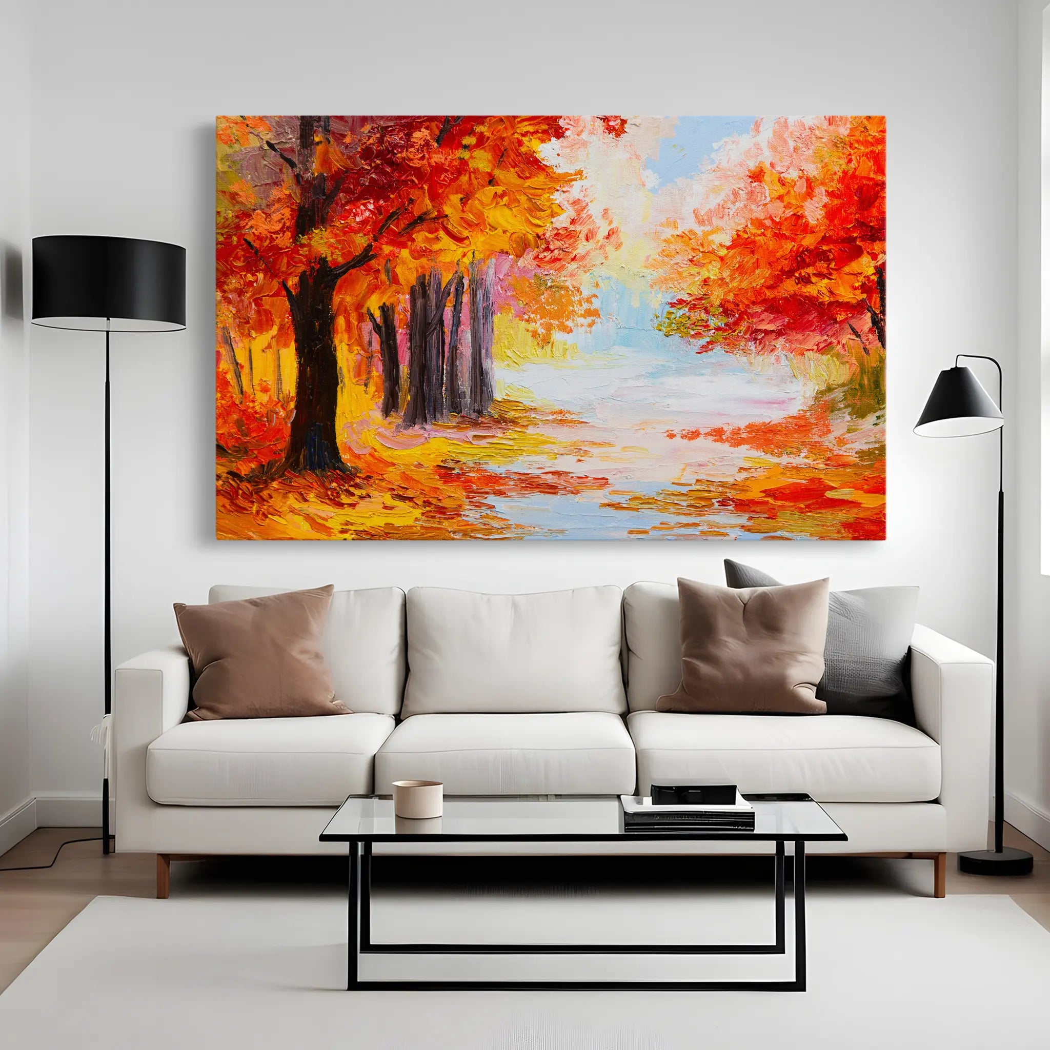 Landscape Canvas Wall Art WAD125-L 90 x 60 cm / Stretched on hidden frame