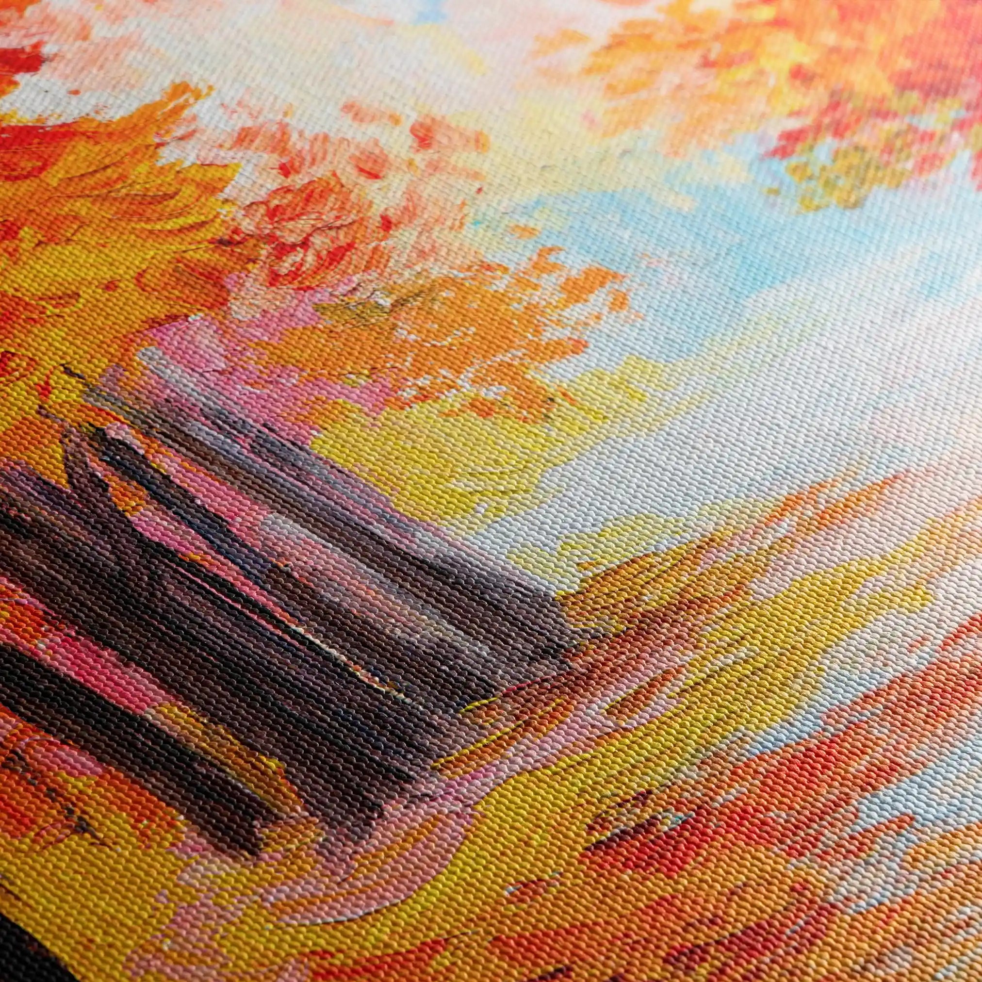 Landscape 125 Canvas Art 90 x 60 cm / Stretched on hidden frame