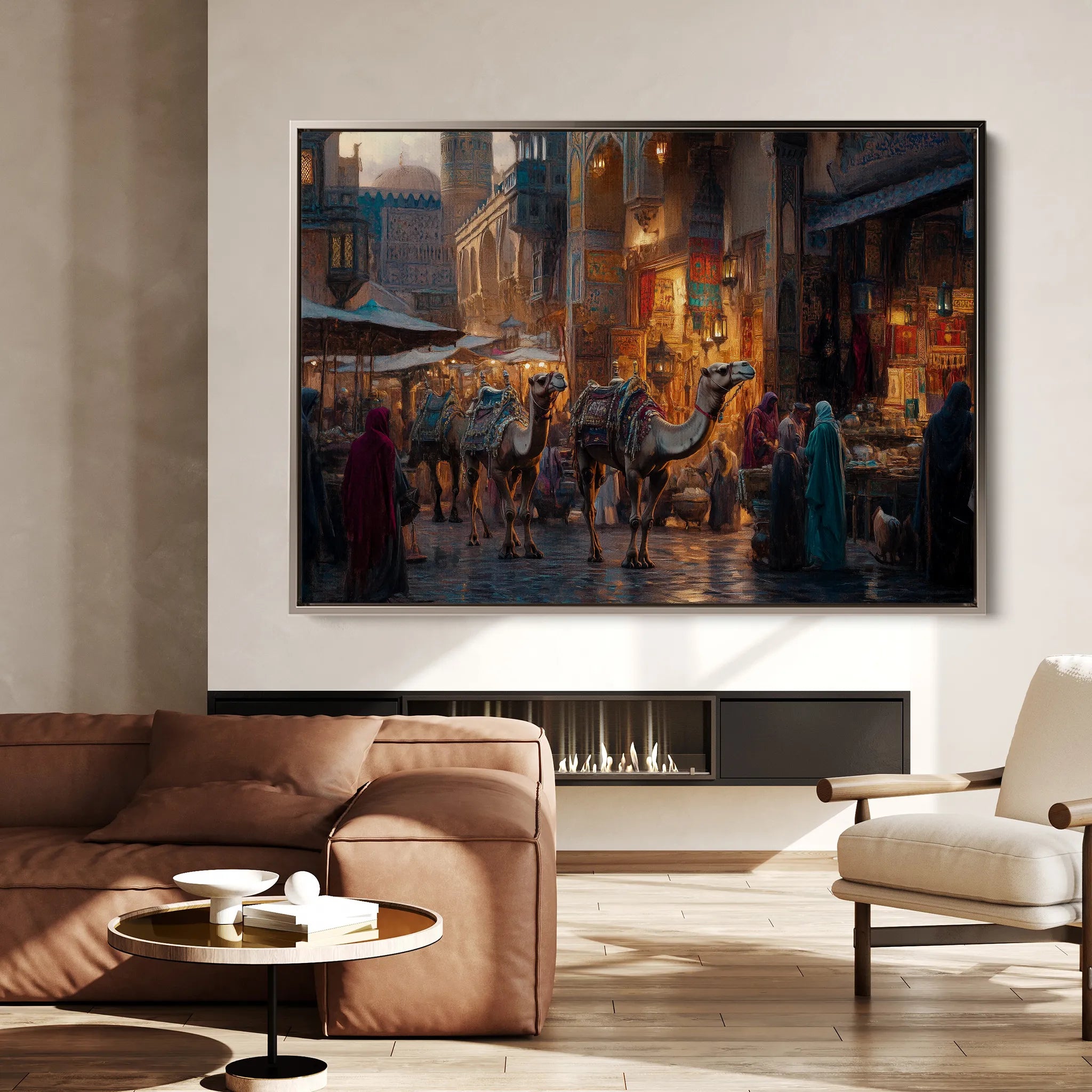 Orientalist Canvas Wall Art WAD125-OR 90 x 60 cm / Stretched on hidden frame