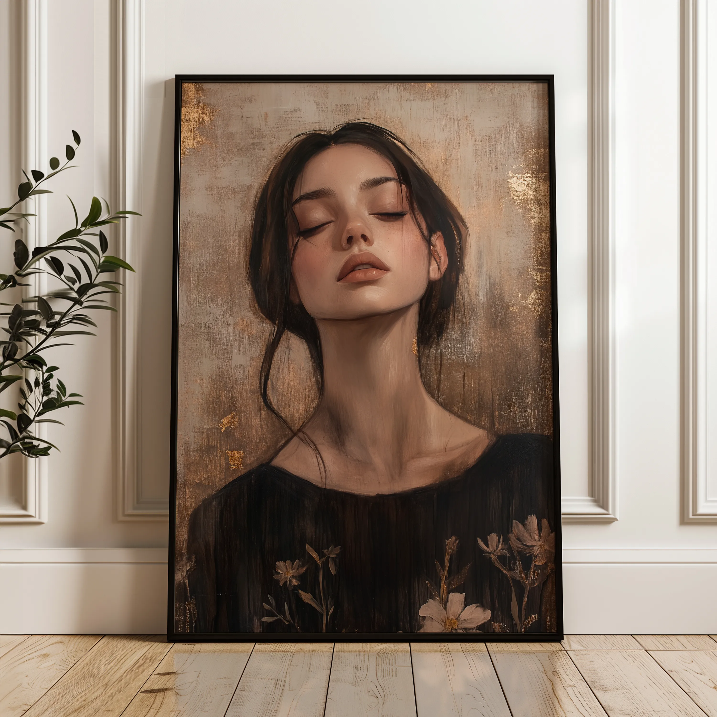 Portrait Canvas Wall Art WAD125-P 90 x 60 cm / Stretched on hidden frame