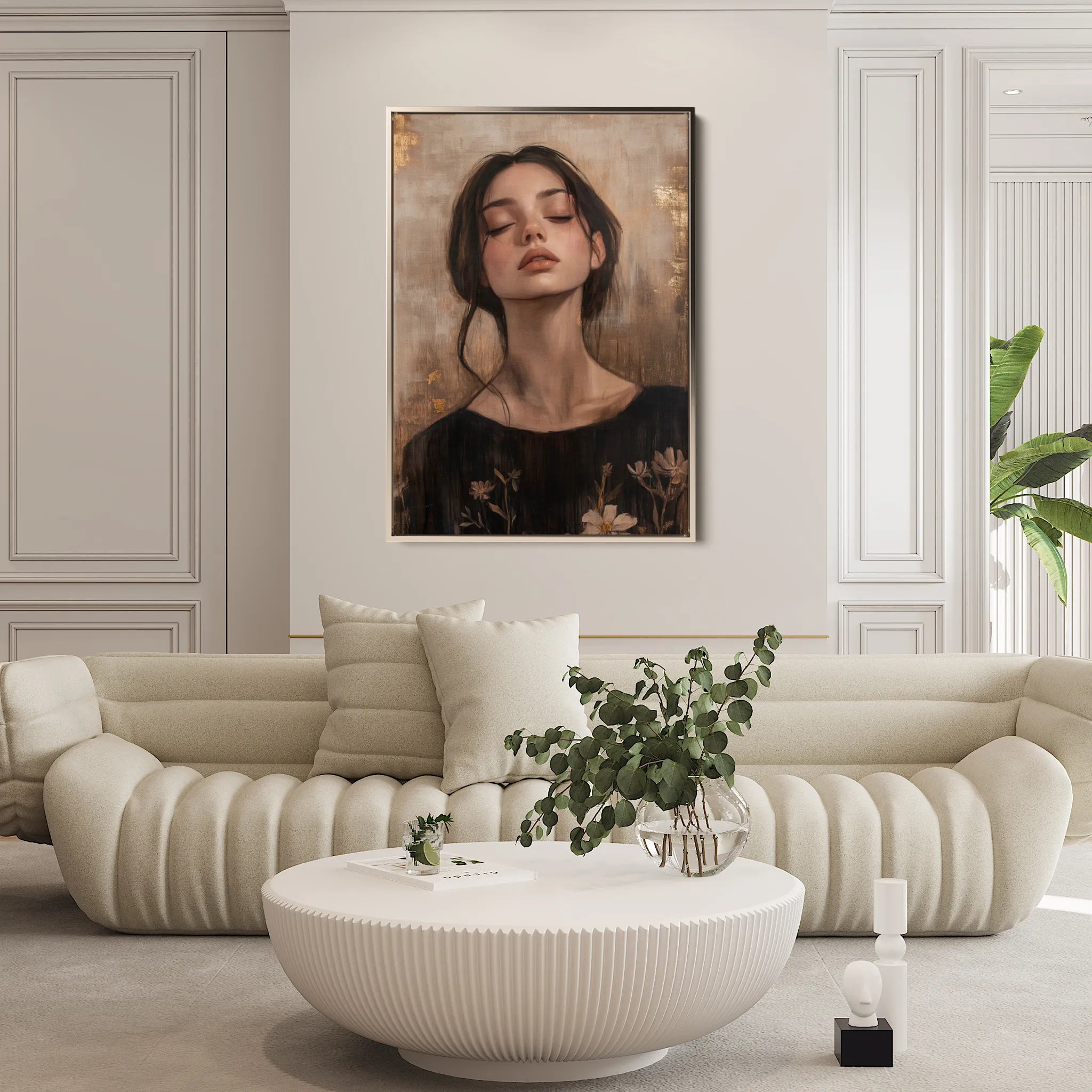 Portrait Canvas Wall Art WAD125-P 90 x 60 cm / Stretched on hidden frame
