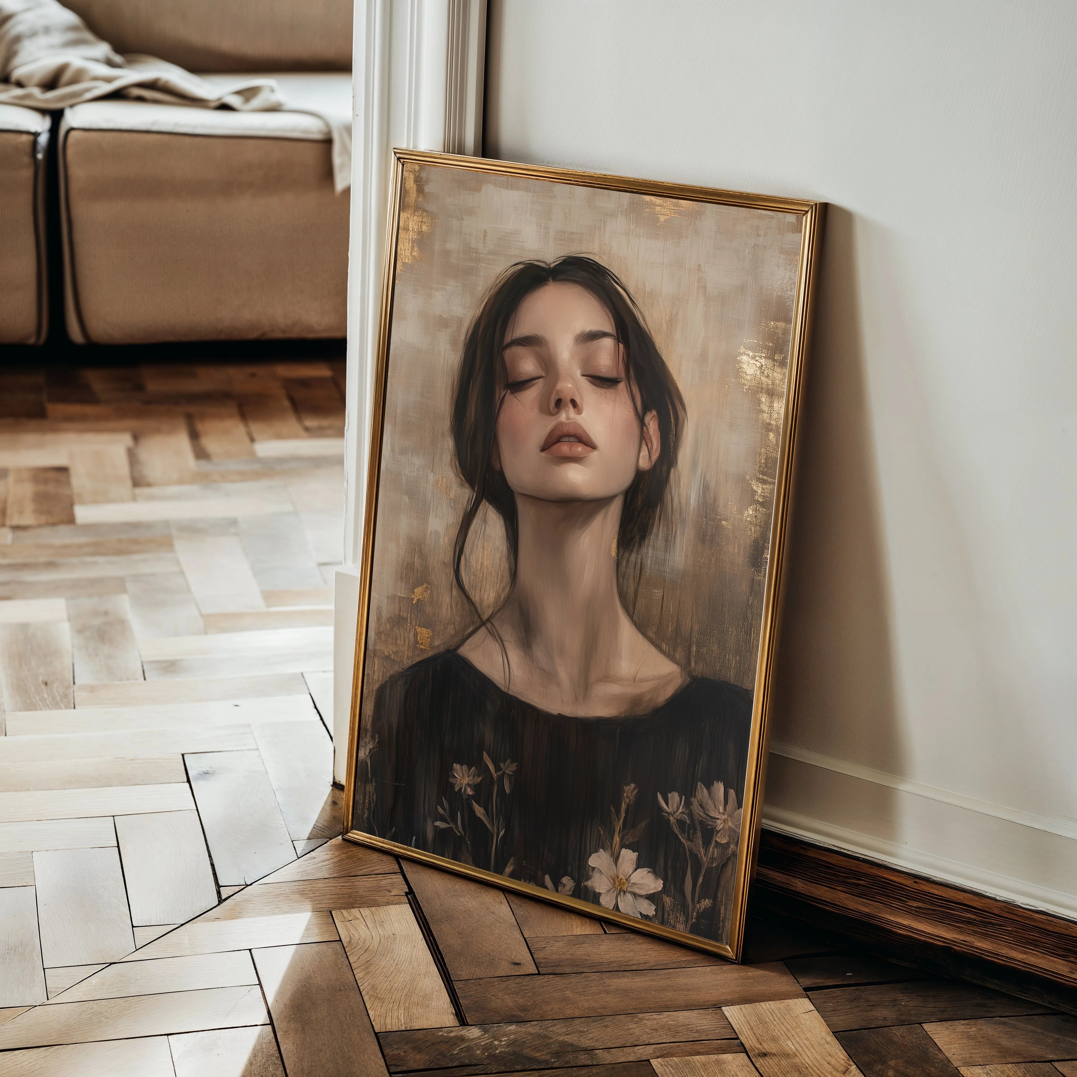 Portrait Canvas Wall Art WAD125-P 90 x 60 cm / Stretched on hidden frame