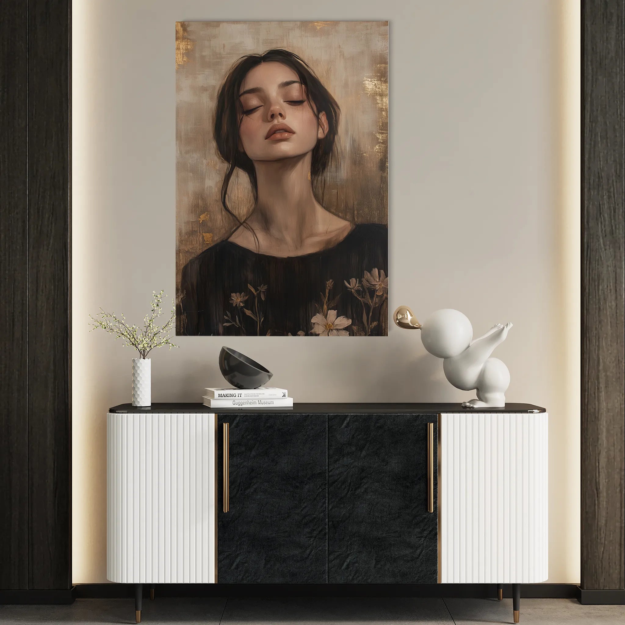 Portrait Canvas Wall Art WAD125-P 90 x 60 cm / Stretched on hidden frame