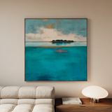 Abstract 1251 Canvas Art 60 x 60 cm / Stretched on hidden frame