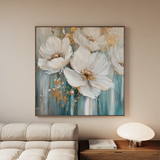 Floral Canvas Wall Art WAD1252-F 80 x 80 cm / Stretched on hidden frame