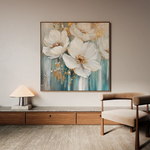 Floral Canvas Wall Art WAD1252-F 80 x 80 cm / Stretched on hidden frame