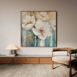 Floral Canvas Wall Art WAD1252-F 80 x 80 cm / Stretched on hidden frame