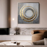 Abstract 1253 Canvas Art 60 x 60 cm / Stretched on hidden frame