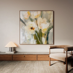 Floral Canvas Wall Art WAD1255-F 80 x 80 cm / Stretched on hidden frame