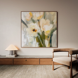 Floral Canvas Wall Art WAD1255-F 80 x 80 cm / Stretched on hidden frame