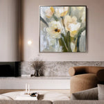 Floral Canvas Wall Art WAD1255-F 80 x 80 cm / Stretched on hidden frame