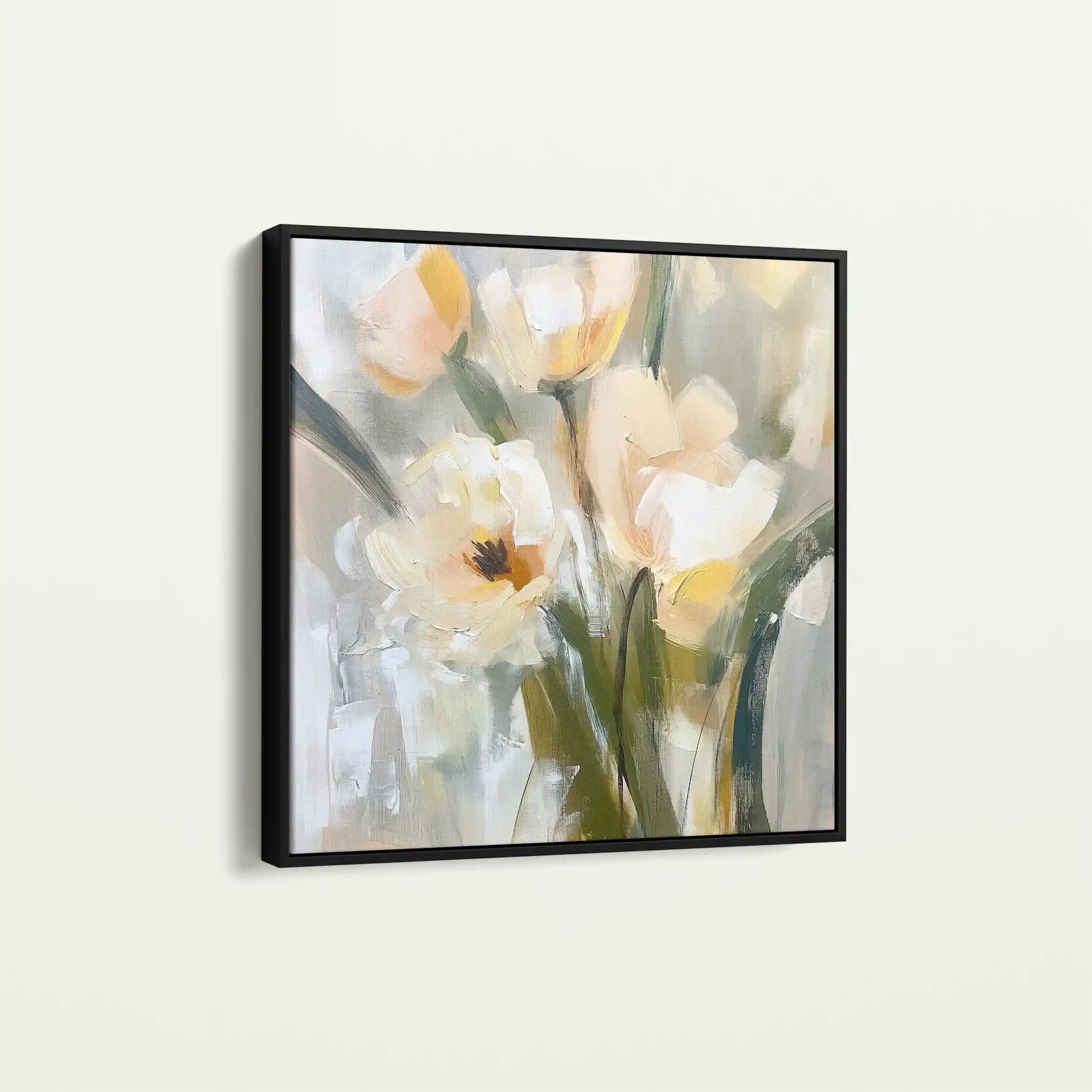 Floral Canvas Wall Art WAD1255-F 80 x 80 cm / Stretched on hidden frame