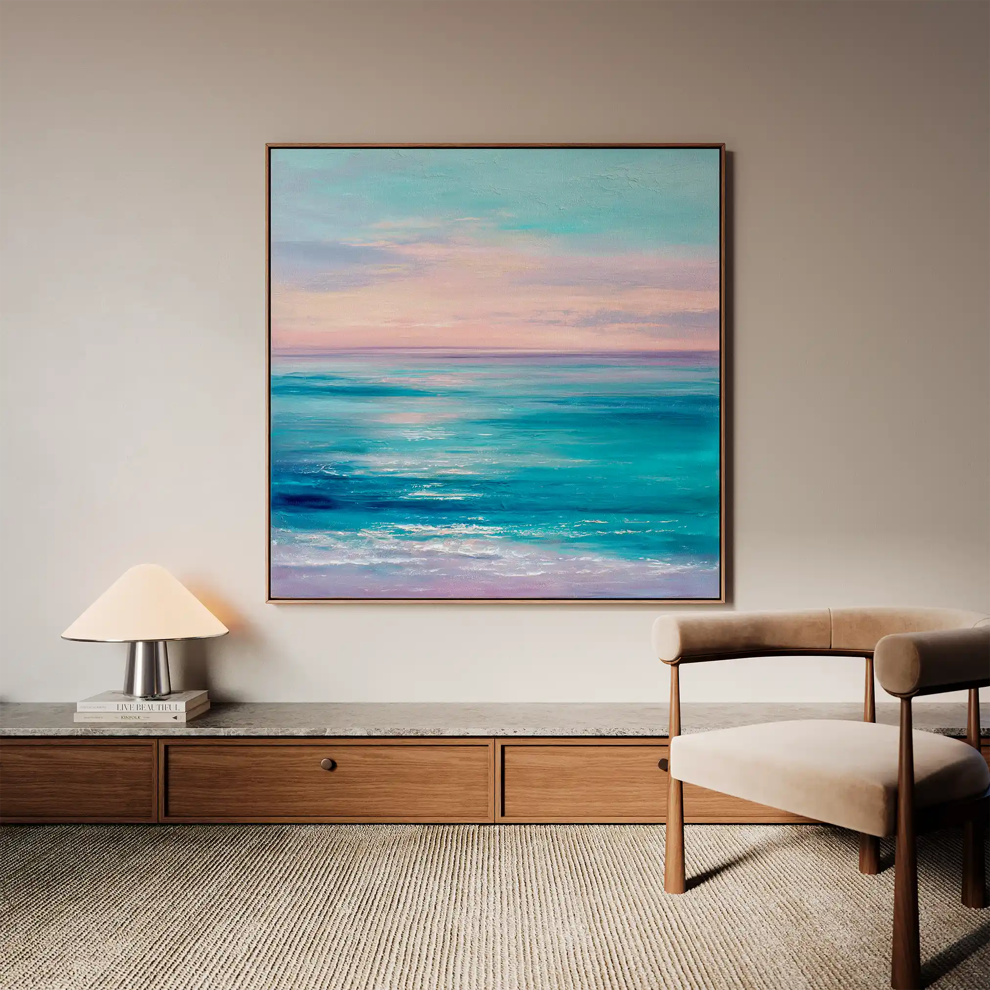Abstract 1256 Canvas Art 60 x 60 cm / Stretched on hidden frame