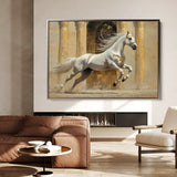 Horses 126 Canvas Art 90 x 60 cm / Stretched on hidden frame