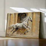 Horses 126 Canvas Art 90 x 60 cm / Stretched on hidden frame