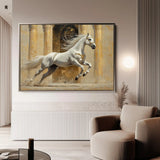 Horses 126 Canvas Art 90 x 60 cm / Stretched on hidden frame