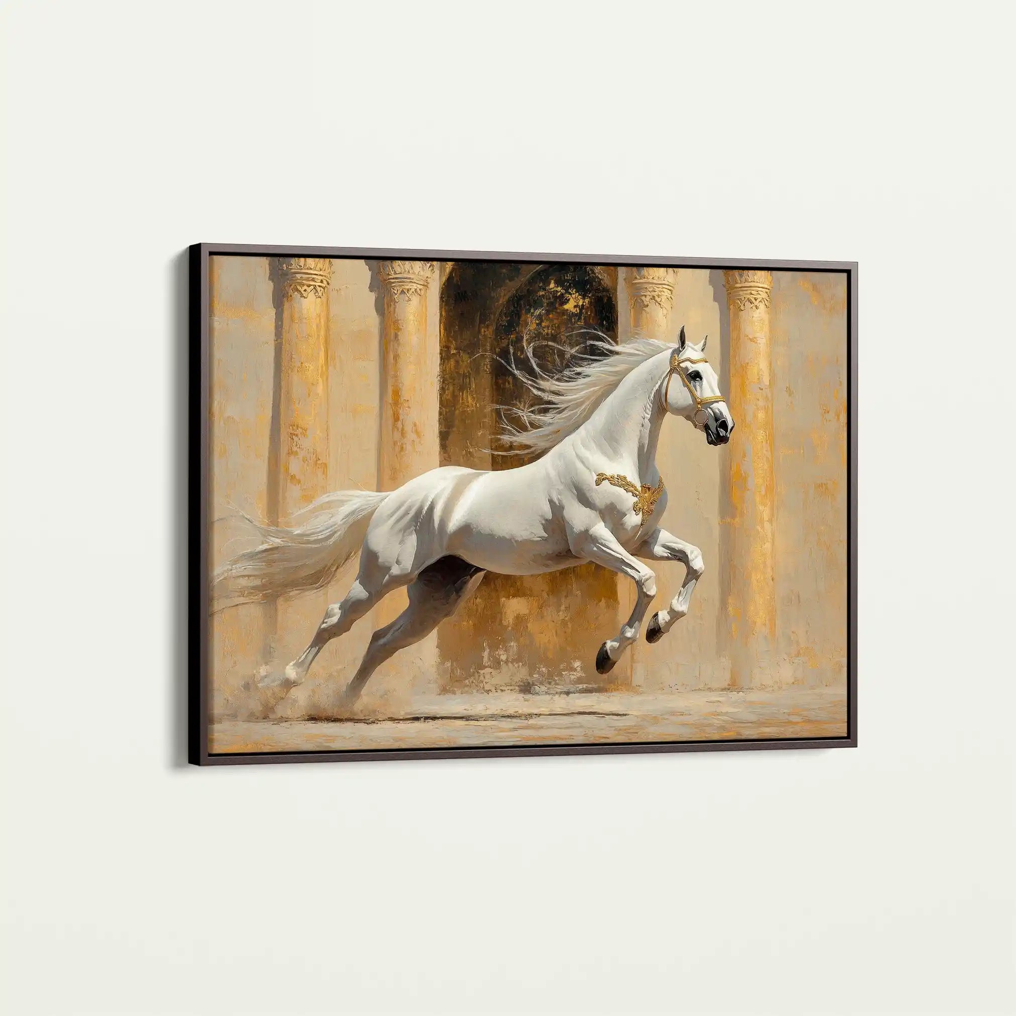 Horses 126 Canvas Art 90 x 60 cm / Stretched on hidden frame