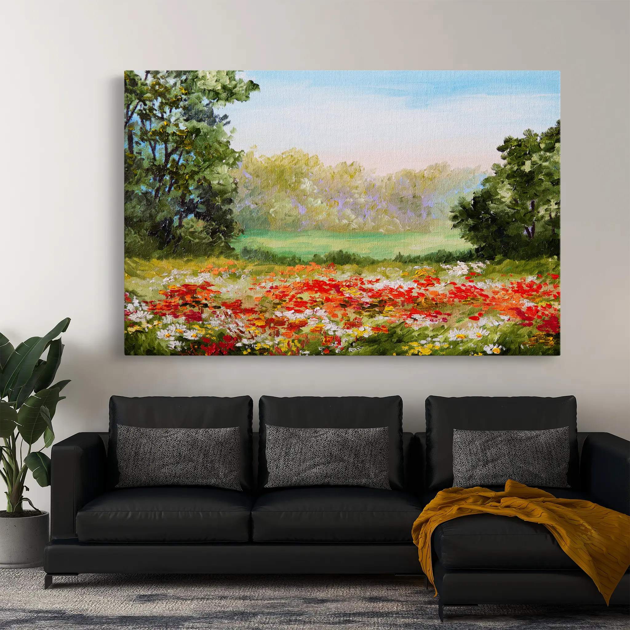 Landscape Canvas Wall Art WAD126-L 90 x 60 cm / Stretched on hidden frame