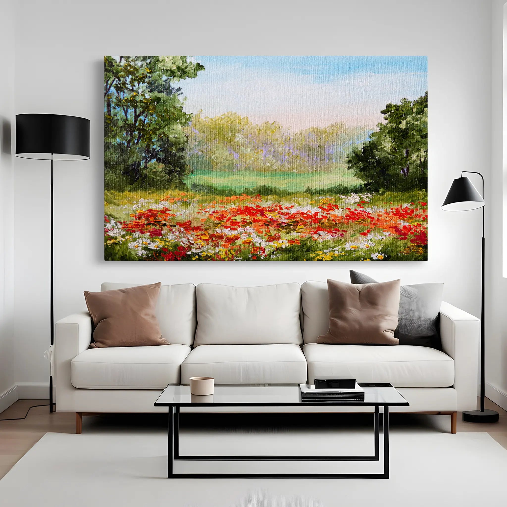 Landscape Canvas Wall Art WAD126-L 90 x 60 cm / Stretched on hidden frame