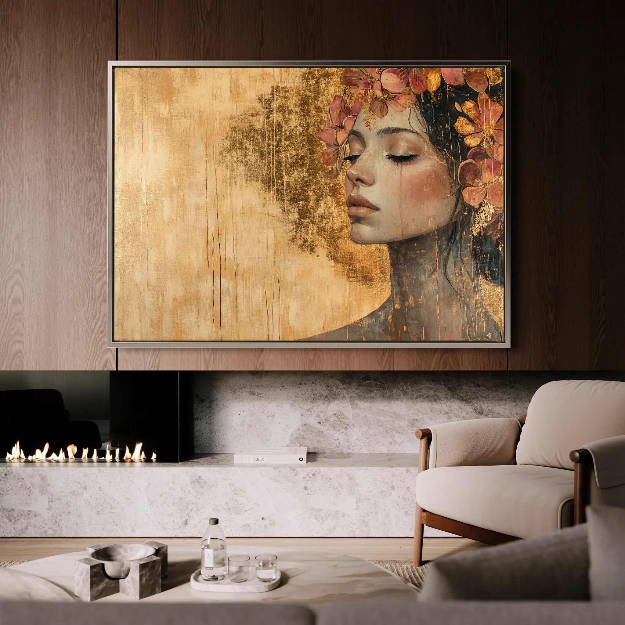 Portrait Canvas Wall Art WAD126-P 90 x 60 cm / Stretched on hidden frame