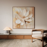 Floral Canvas Wall Art WAD1260-F 80 x 80 cm / Stretched on hidden frame