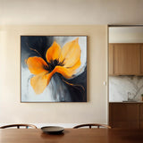 Floral Canvas Wall Art WAD1261-F 80 x 80 cm / Stretched on hidden frame
