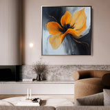 Floral Canvas Wall Art WAD1261-F 80 x 80 cm / Stretched on hidden frame