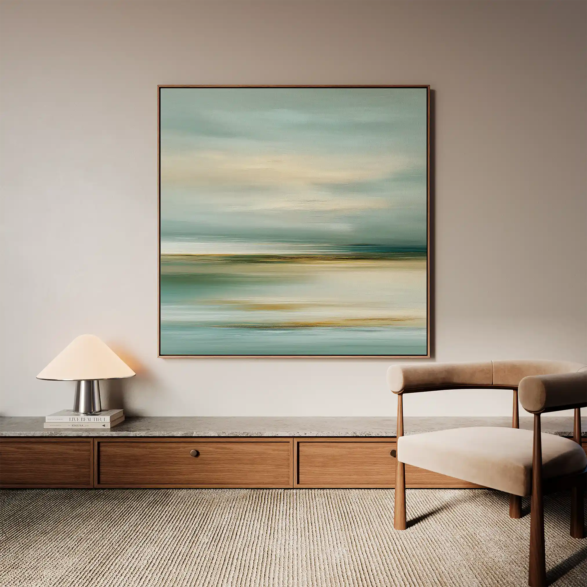Abstract 1268 Canvas Art 60 x 60 cm / Stretched on hidden frame