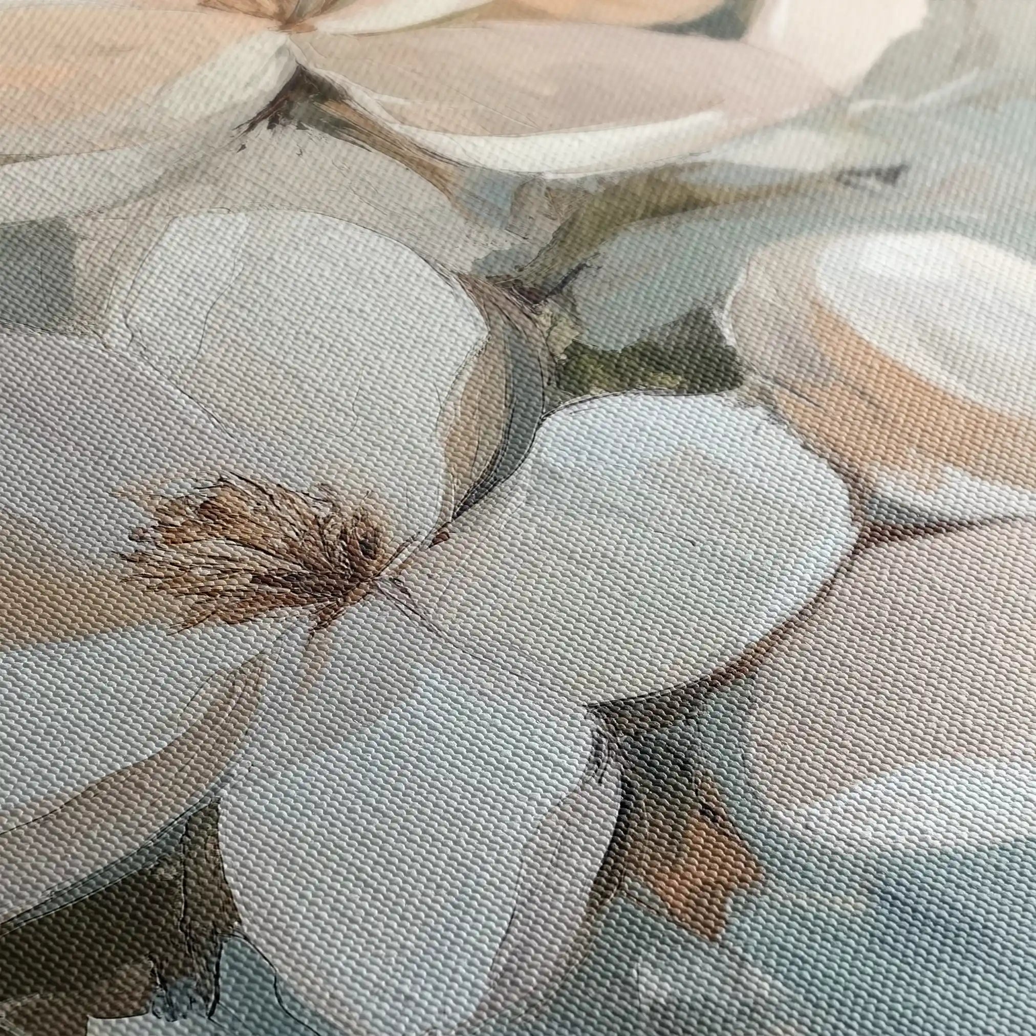 Floral Canvas Wall Art WAD1268-F 80 x 80 cm / Stretched on hidden frame