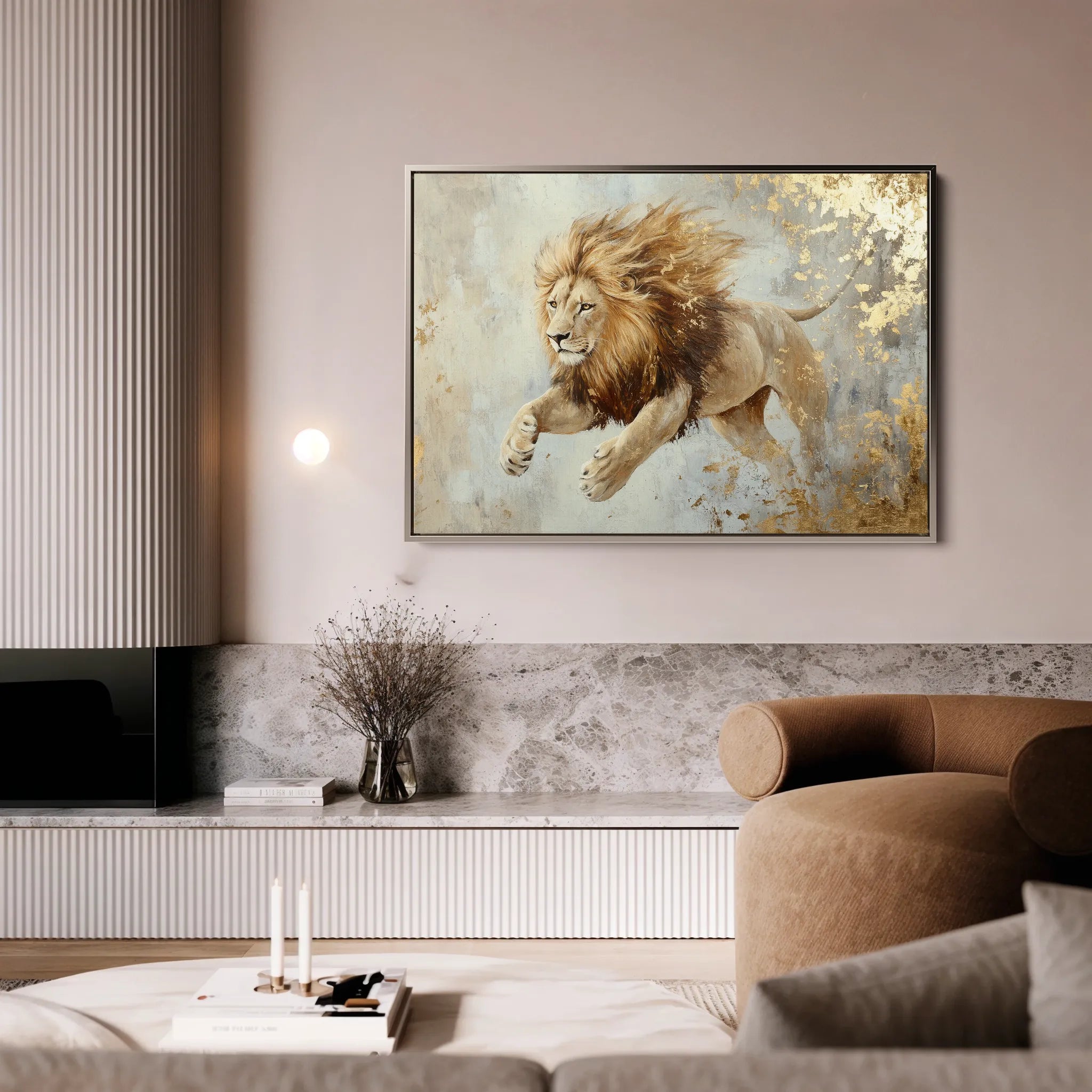 Animals Canvas Wall Art WAD127-AN 90 x 60 cm / Stretched on hidden frame