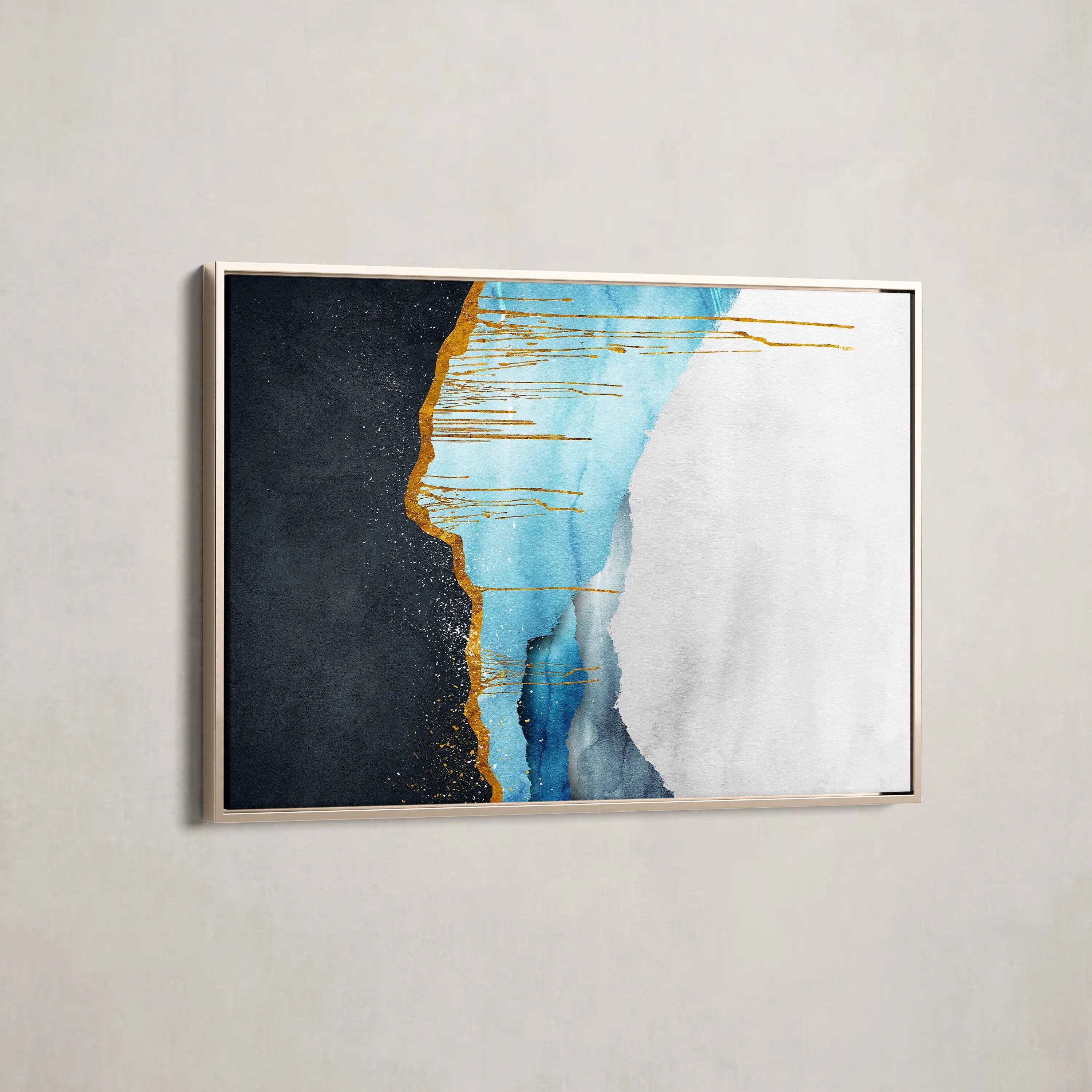 Abstract Canvas Wall Art WAD127-A 90 x 60 cm / Stretched on hidden frame