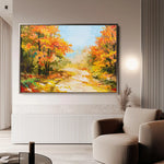 Landscape 127 Canvas Art 90 x 60 cm / Stretched on hidden frame