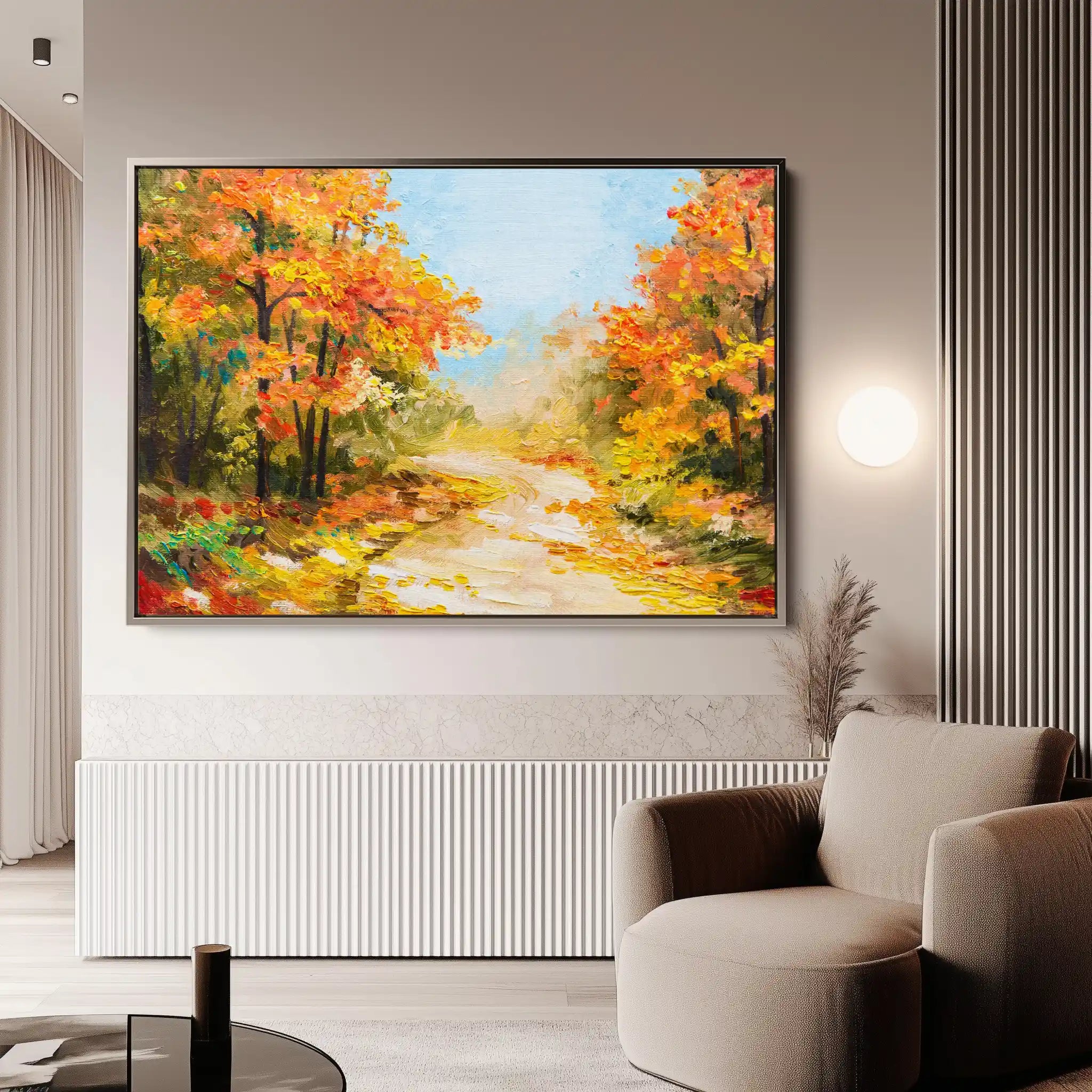 Landscape 127 Canvas Art 90 x 60 cm / Stretched on hidden frame