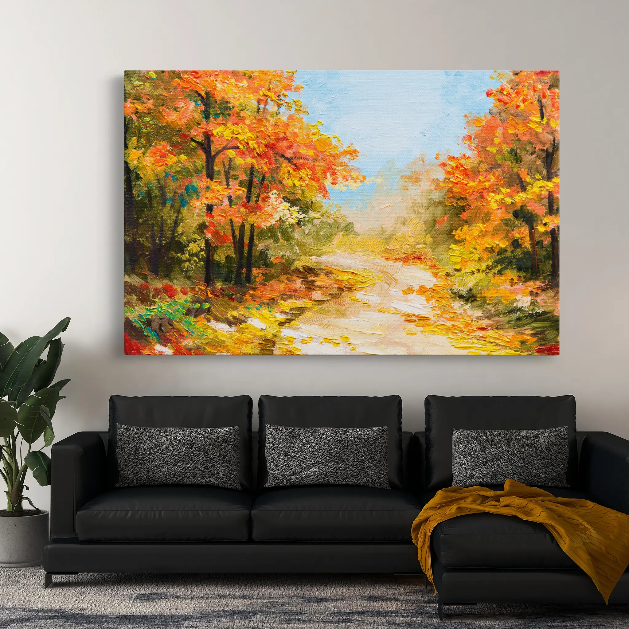 Landscape Canvas Wall Art WAD127-L 90 x 60 cm / Stretched on hidden frame