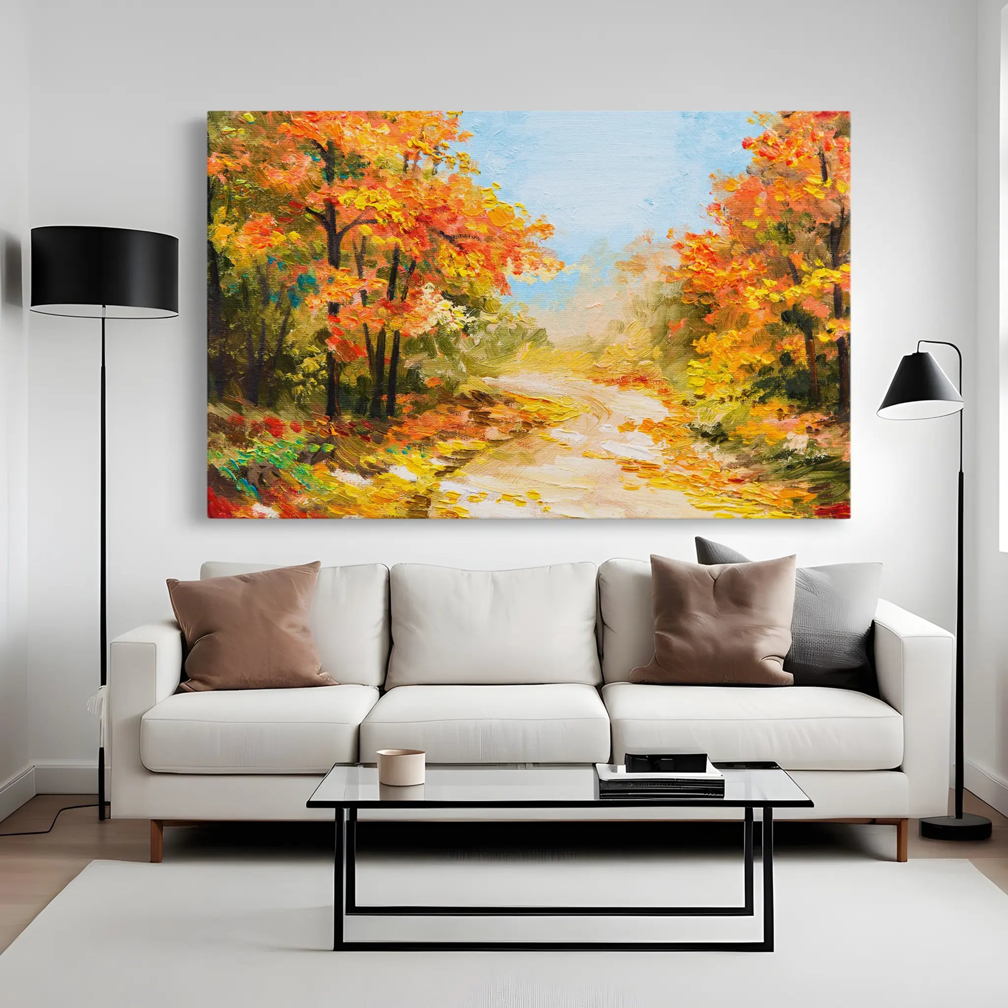 Landscape Canvas Wall Art WAD127-L 90 x 60 cm / Stretched on hidden frame