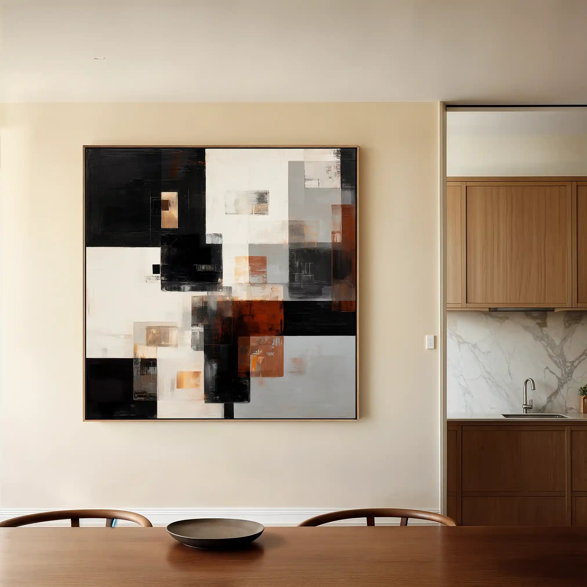 Abstract 1274 Canvas Art 60 x 60 cm / Stretched on hidden frame
