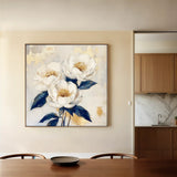 Floral Canvas Wall Art WAD1278-F 80 x 80 cm / Stretched on hidden frame
