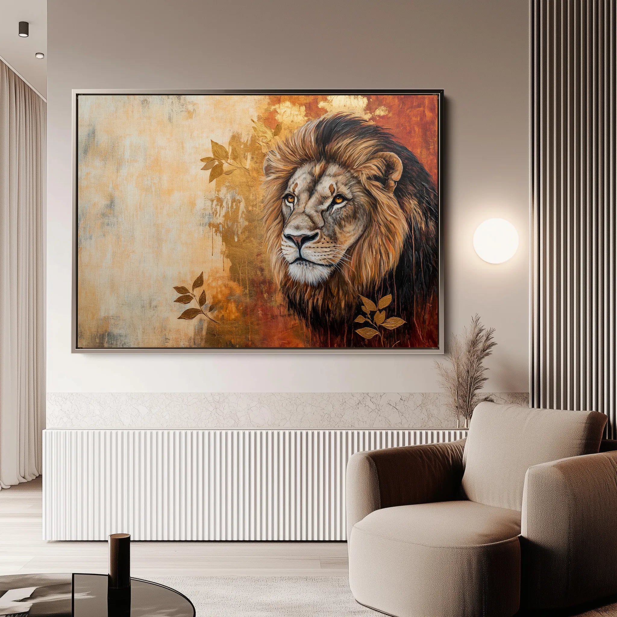 Animals Canvas Wall Art WAD128-AN 90 x 60 cm / Stretched on hidden frame