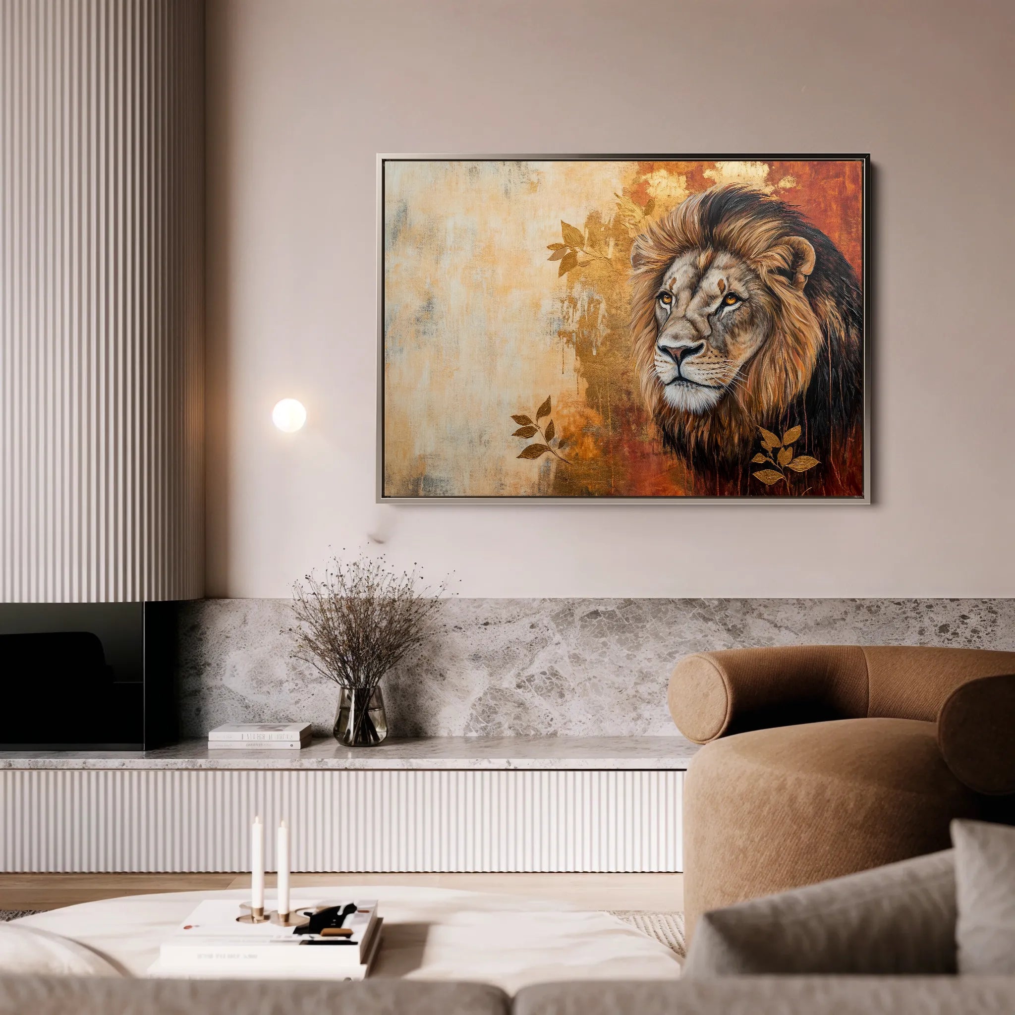 Animals Canvas Wall Art WAD128-AN 90 x 60 cm / Stretched on hidden frame