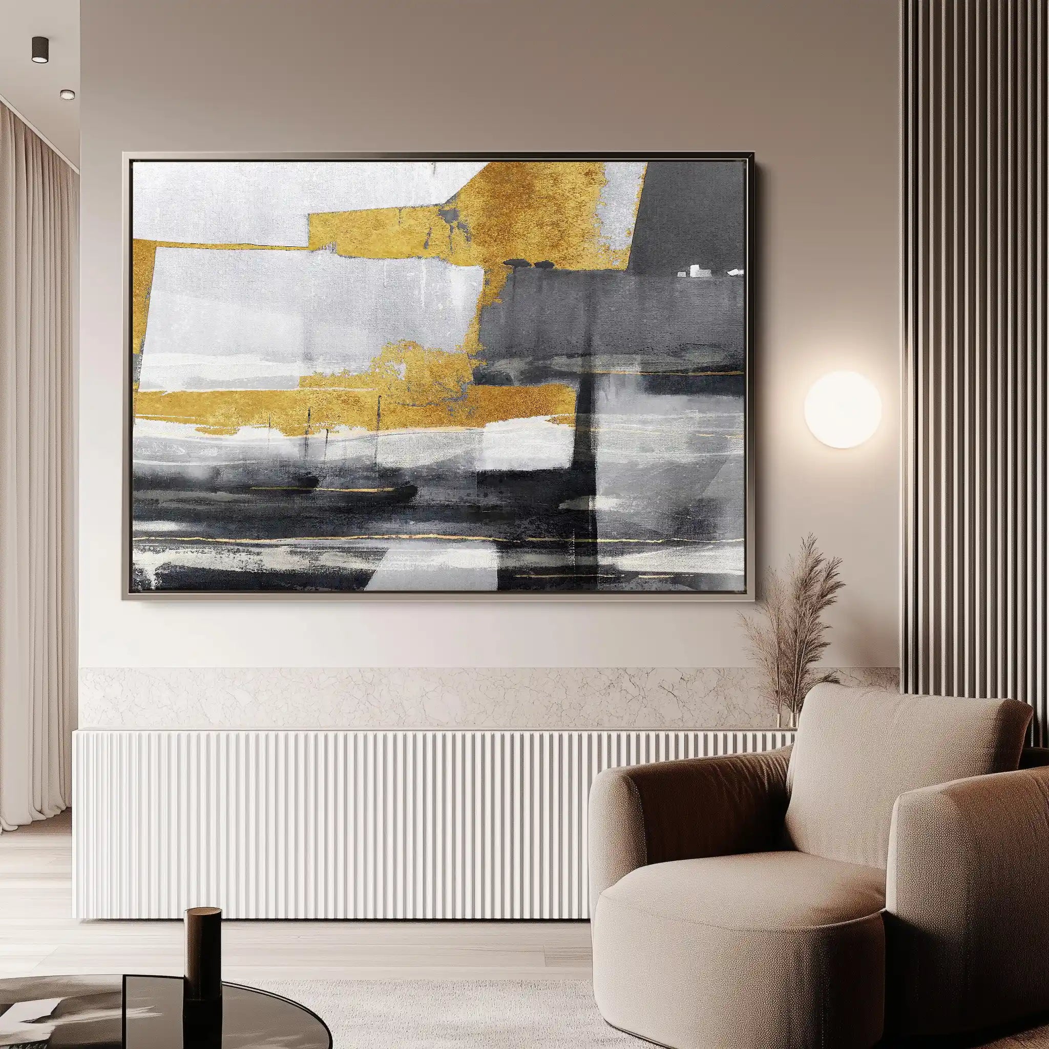 Abstract 128 Canvas Art 60 x 40 cm / Stretched on hidden frame