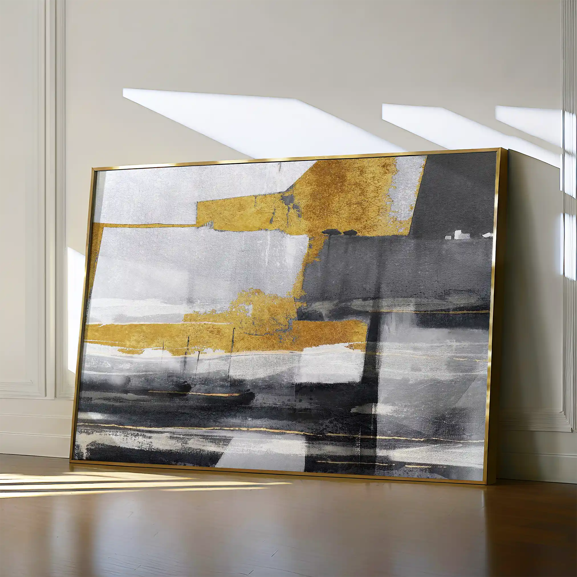 Abstract Canvas Wall Art WAD128-A 90 x 60 cm / Stretched on hidden frame