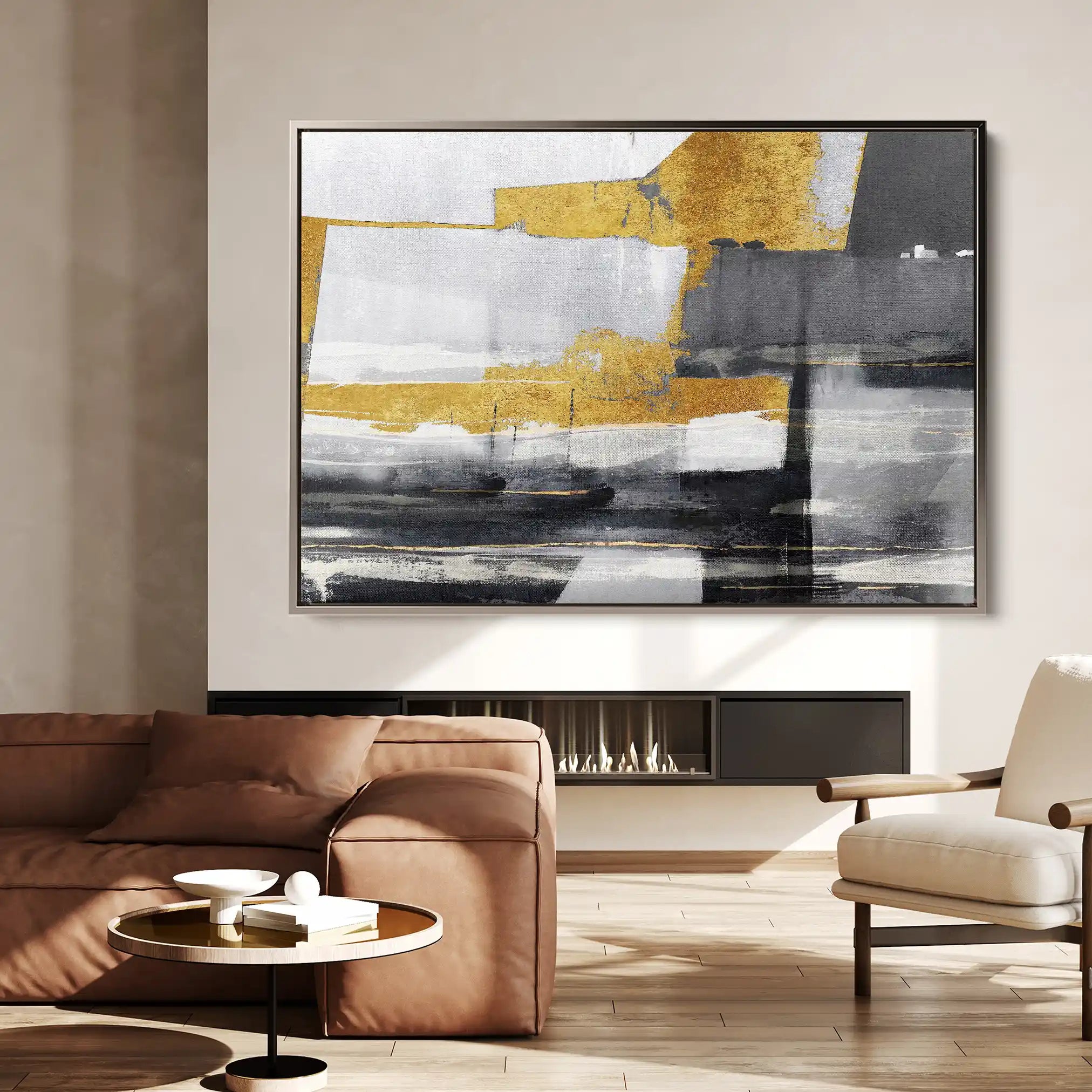 Abstract 128 Canvas Art 60 x 40 cm / Stretched on hidden frame