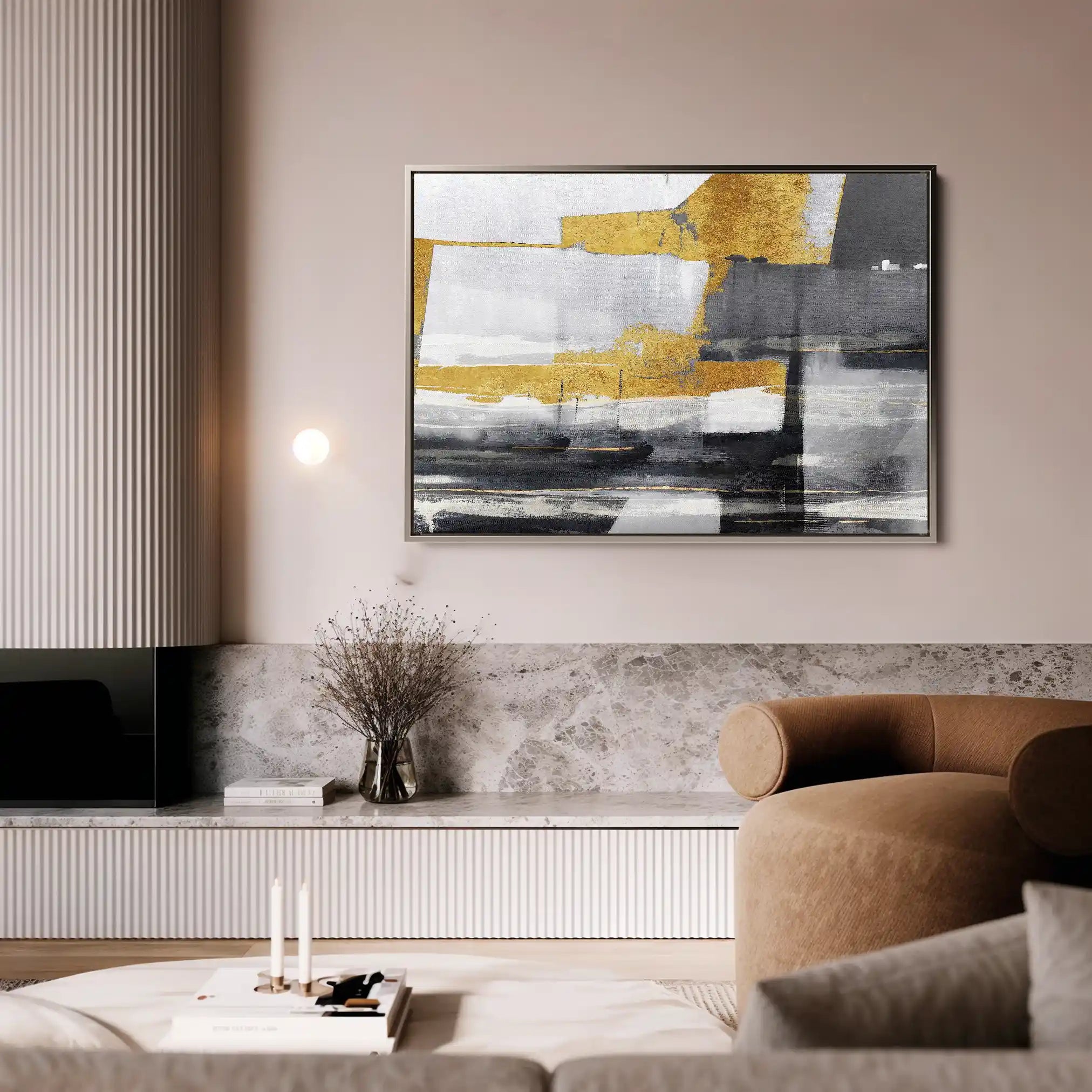 Abstract 128 Canvas Art 60 x 40 cm / Stretched on hidden frame