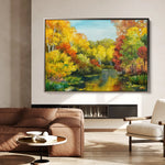 Landscape 128 Canvas Art 90 x 60 cm / Stretched on hidden frame