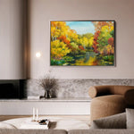 Landscape 128 Canvas Art 90 x 60 cm / Stretched on hidden frame