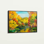 Landscape 128 Canvas Art 90 x 60 cm / Stretched on hidden frame